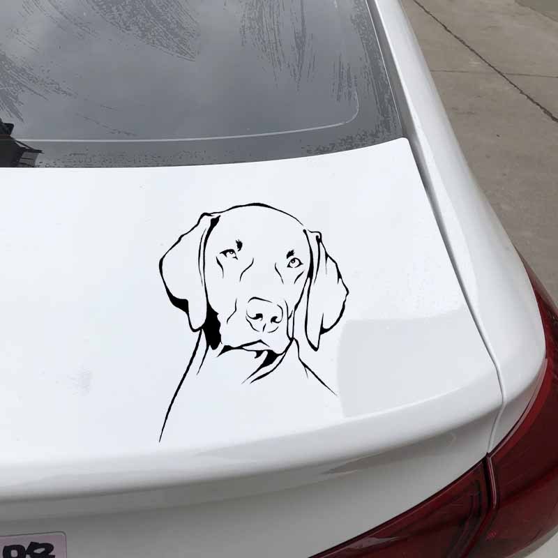 Motorcycle Gear For Dogs - Weimaraner Dog Outline Waterproof PVC Vinyl