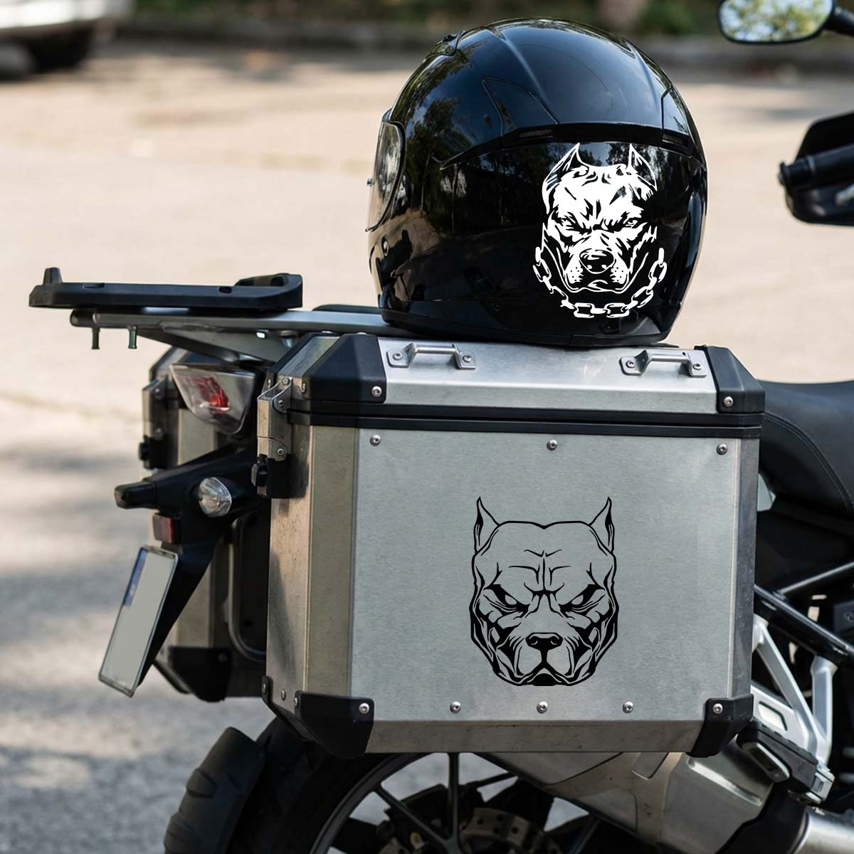 2PCS/SET Multicolor Pitbull Do - đánh giá và giá Motorcycle Gear For Dogs