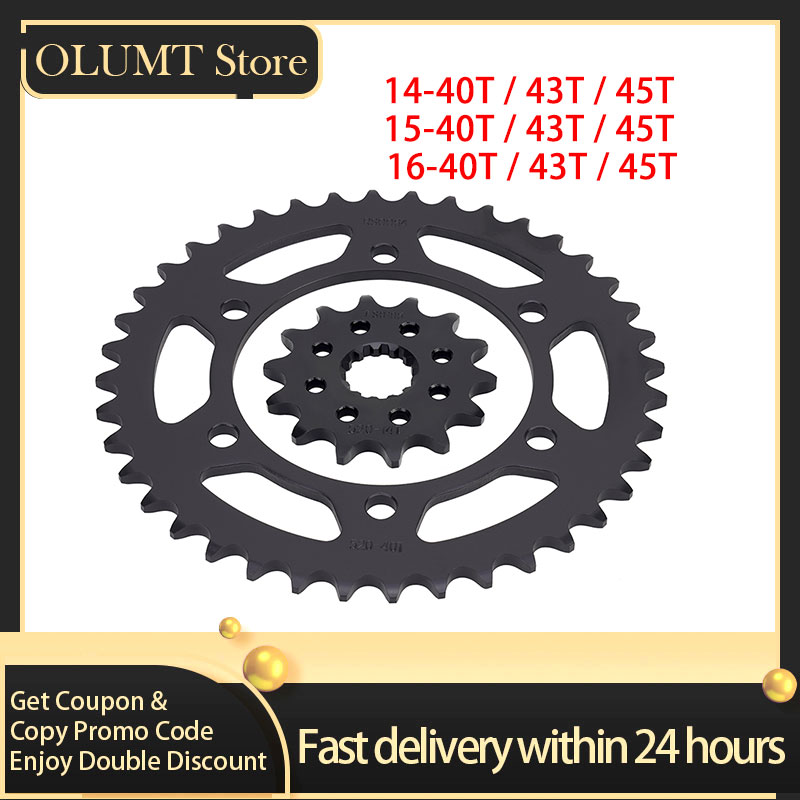 520 Chain 14T 15T 16T 43T 45T  - đánh giá và giá Motorcycle Gear Usa