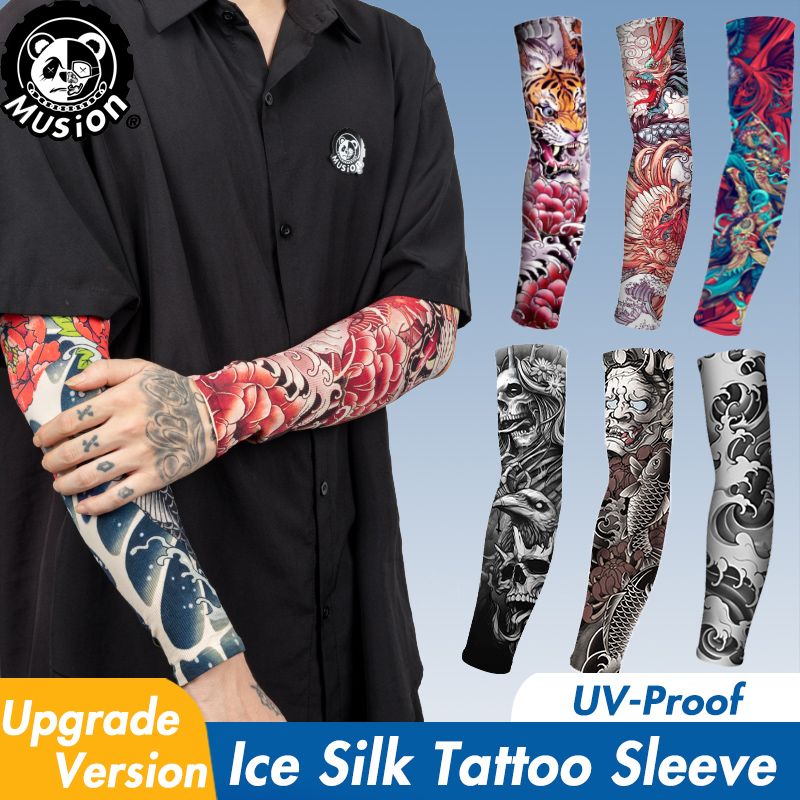Musion New Seamless Tattoo Sle - đánh giá và giá Motorcycle Gear Sleeve