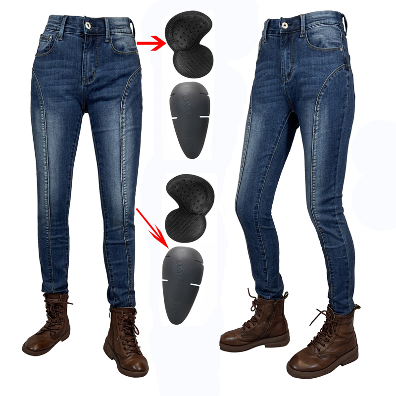 Protective Jeans Women Motorcy - đánh giá và giá Motorcycle Gear Blue