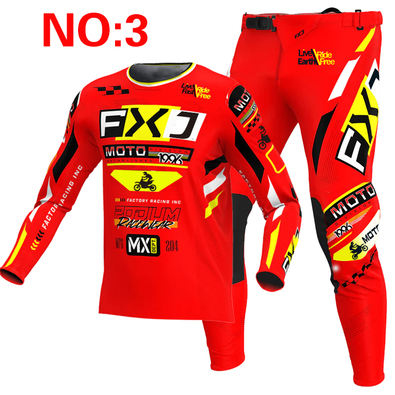 2025 FXJ motocross jersey and  - đánh giá và giá Motorcycle Gear Blue