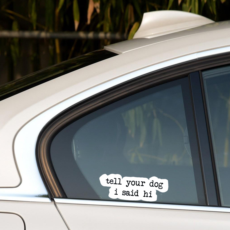 Creative text stickers tell yo - đánh giá và giá Motorcycle Gear For Dogs