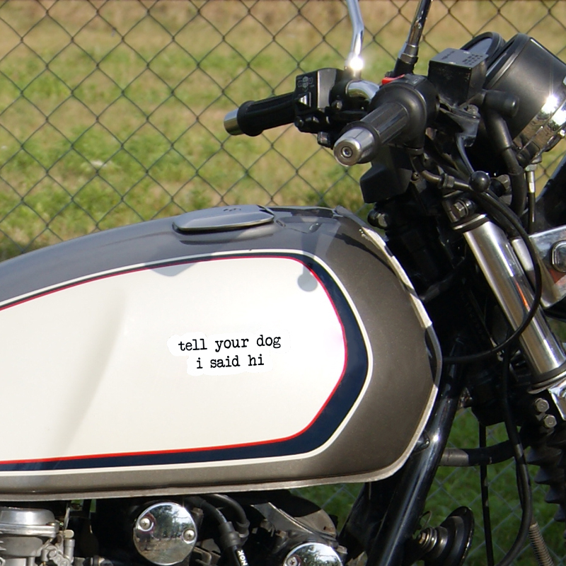 Creative text stickers tell yo - đánh giá và giá Motorcycle Gear For Dogs