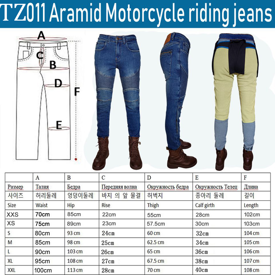 Women's motorcycle jeans Kevla - đánh giá và giá Motorcycle Gear Blue