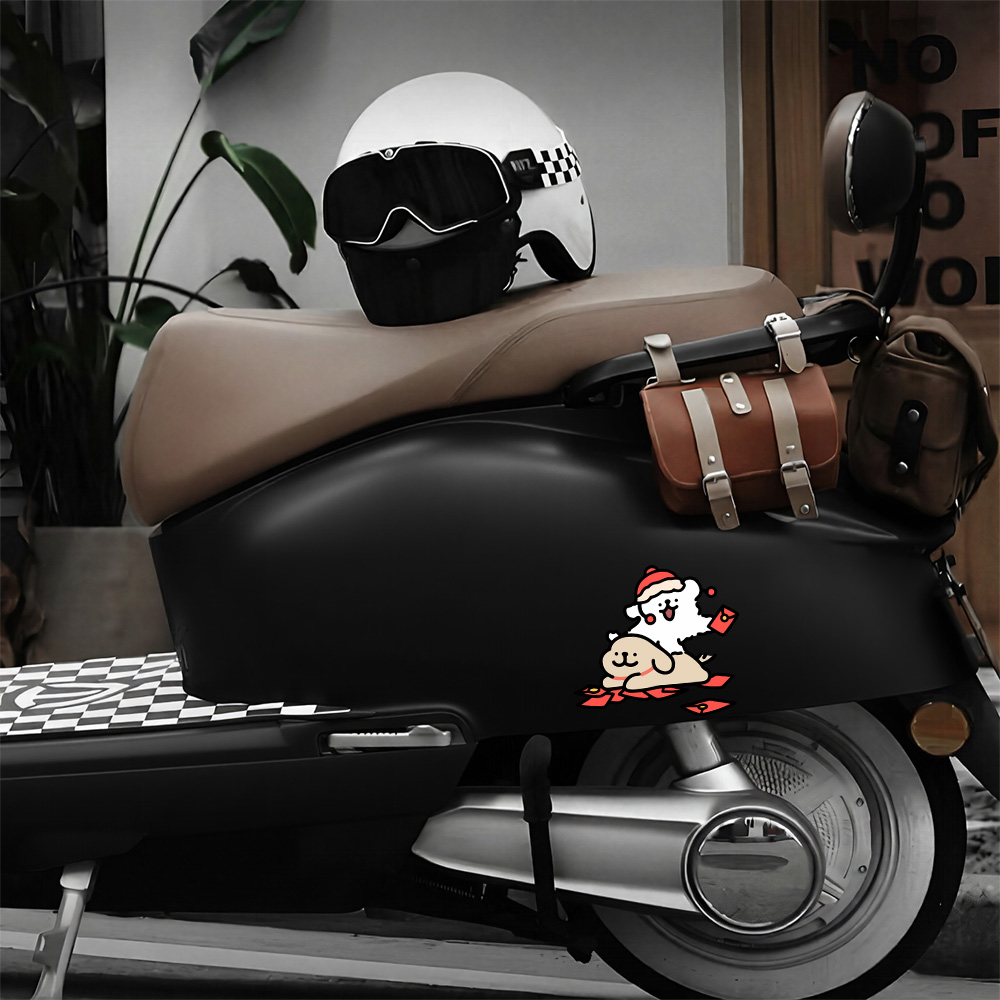 Cartoon Puppy Maltese Car Stic - đánh giá và giá Motorcycle Gear For Dogs