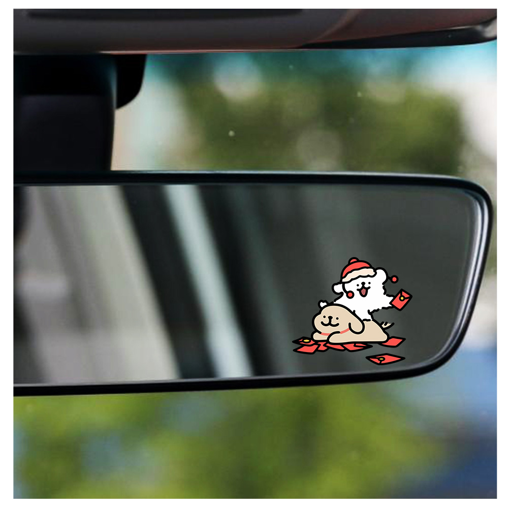 Cartoon Puppy Maltese Car Stic - đánh giá và giá Motorcycle Gear For Dogs