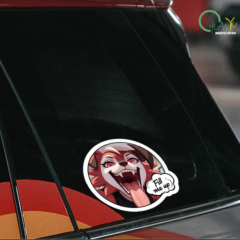 Car sticker fox dog head perso - đánh giá và giá Motorcycle Gear For Dogs