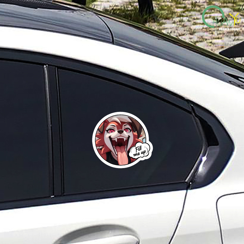 Car sticker fox dog head perso - đánh giá và giá Motorcycle Gear For Dogs
