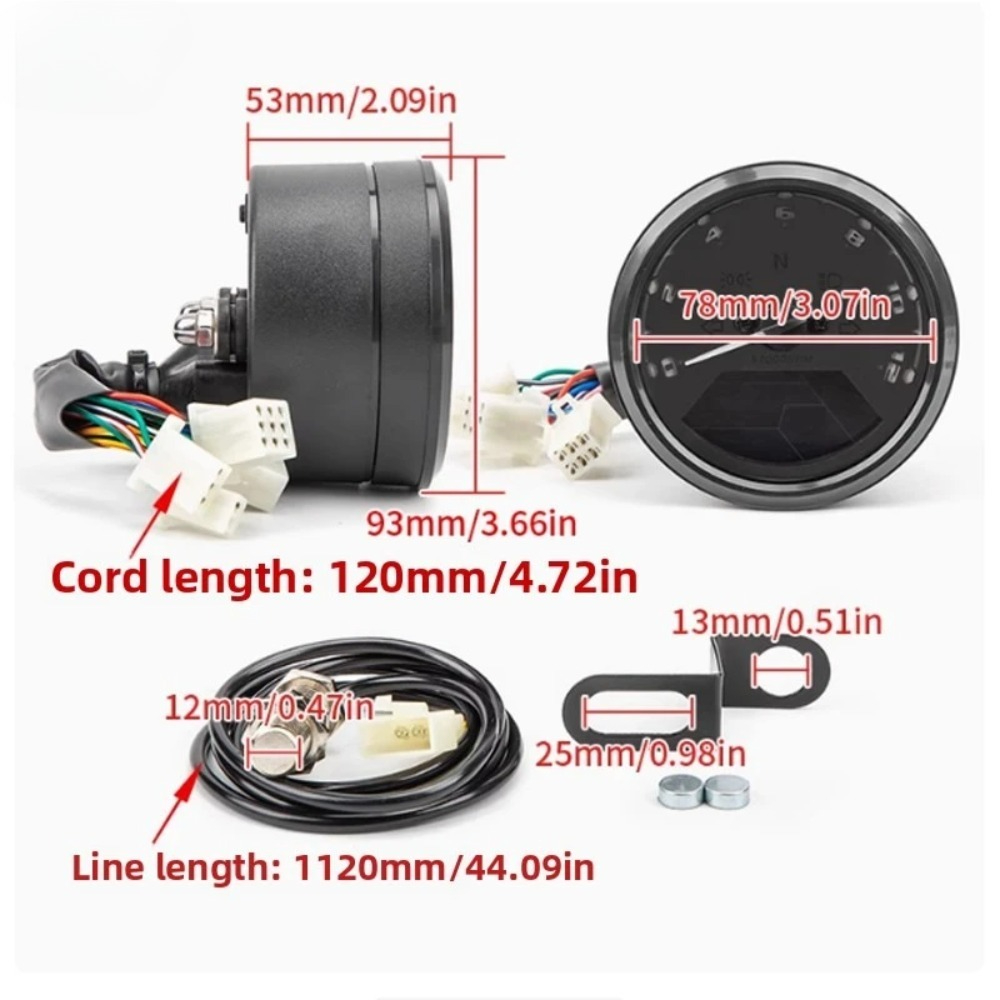 Universal Motorcycle Meter Spe - đánh giá và giá Motorcycle Gear Yamaha